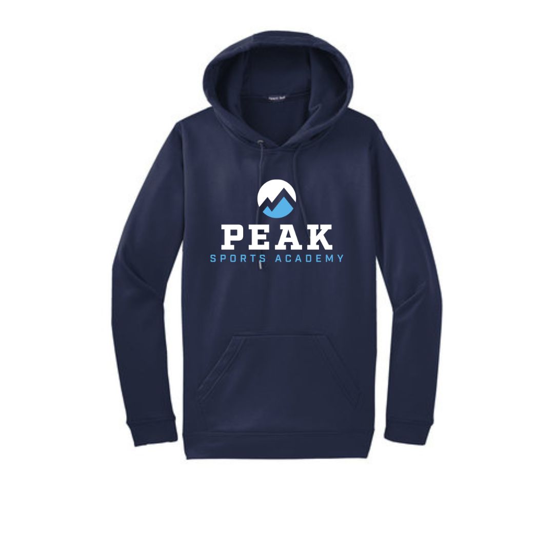 Adult Sport-Wick Fleece Hooded Pullover - Navy - Peak Sports Academy